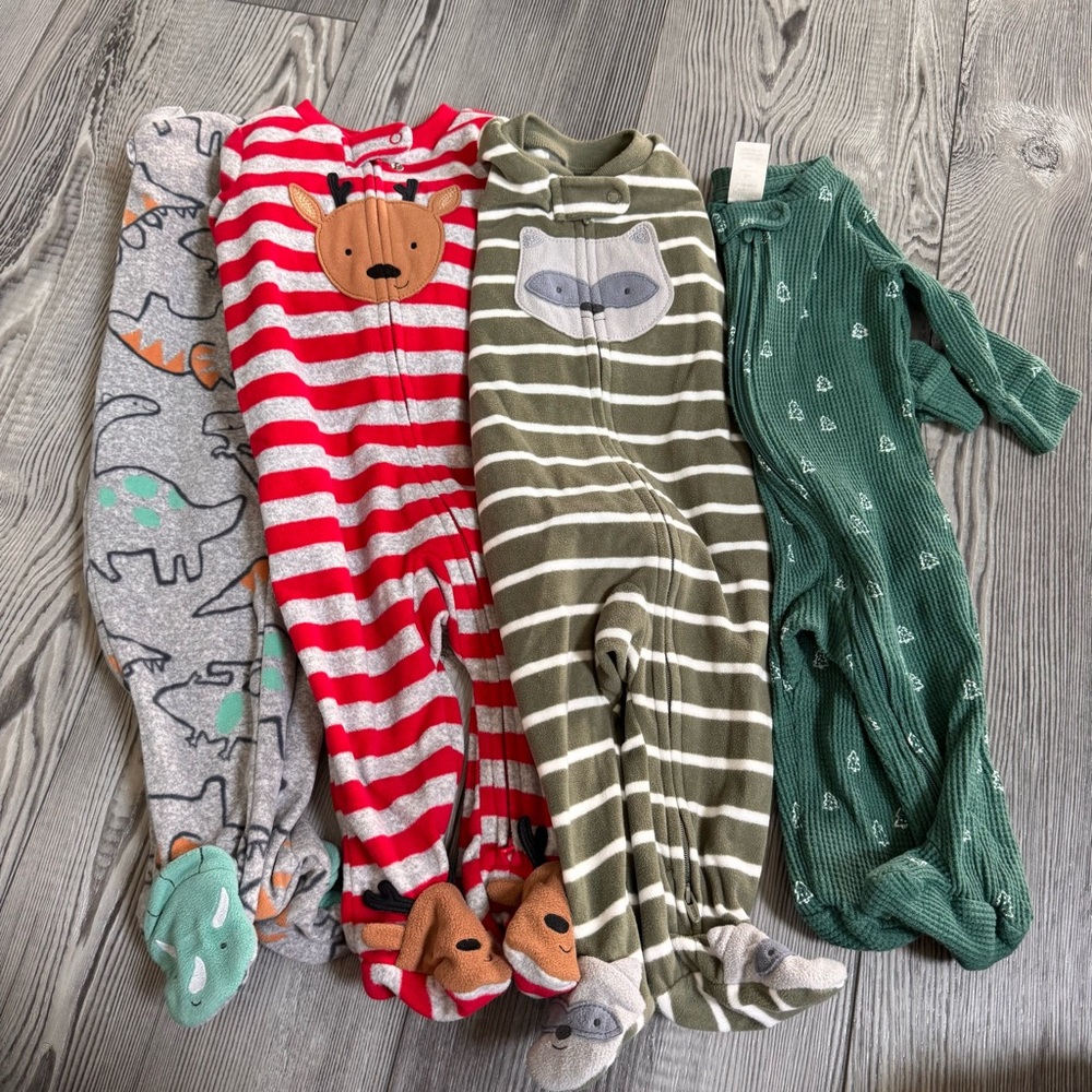 Fleece onesie Pajamas 6 months Set